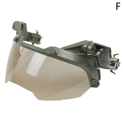 Adjustable Tactical Helmet Flip Goggles Airsoft Paintball FAST Helmet Windproof Anti Fog CS Wargame Protection Goggles