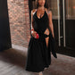 Nibber Hipster Irregular 2 Piece Set Women Summer Trend Elegant Halter Bodysuit+Wrapped Long Skirts Matching Clubwear Outfits