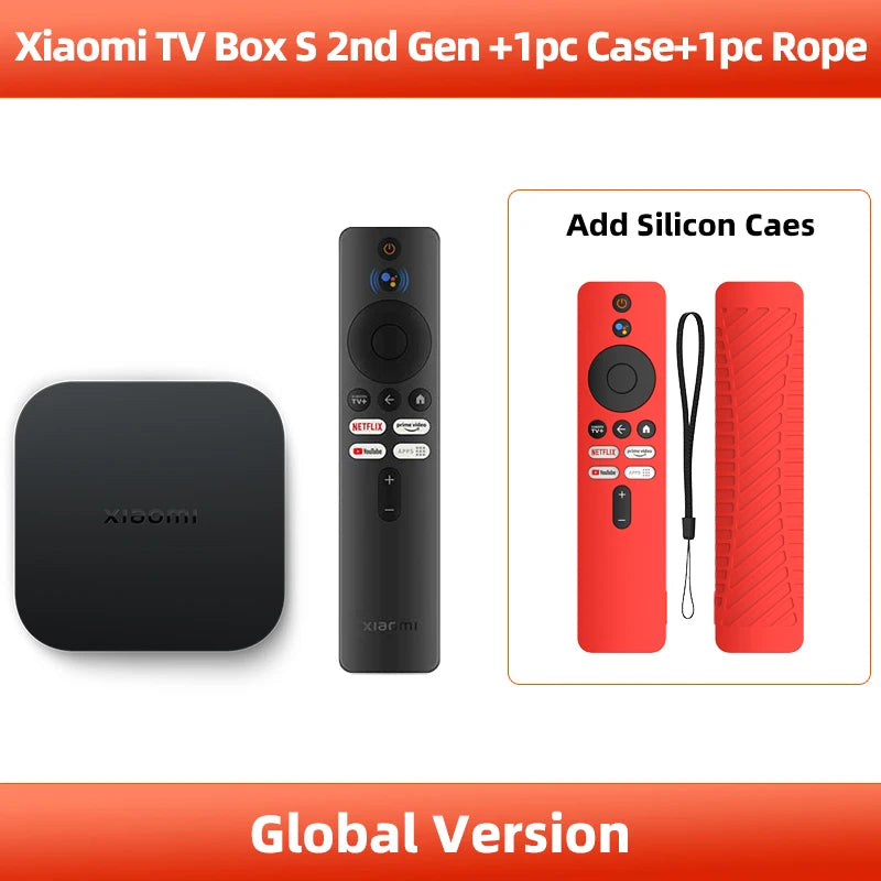 Global Version Xiaomi Mi TV Box S 2nd Gen 4K Ultra HD Bluetooth 5.2 HDMl 2GB 8GB Google TV Google Assistant Smart Media Control