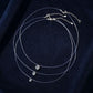 2025 New 2CT 8MM Round Moissanite Pendant Necklace Silver 925 Invisible Fishing Line Chain Necklaces for Women 0.5CT 1CT Diamond