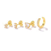 ROXI Ear Jewelry Set Moon Star Lightning Suit Earrings for Women Fashion Jewelrys Hoop Earring Piercing Pendientes Casual