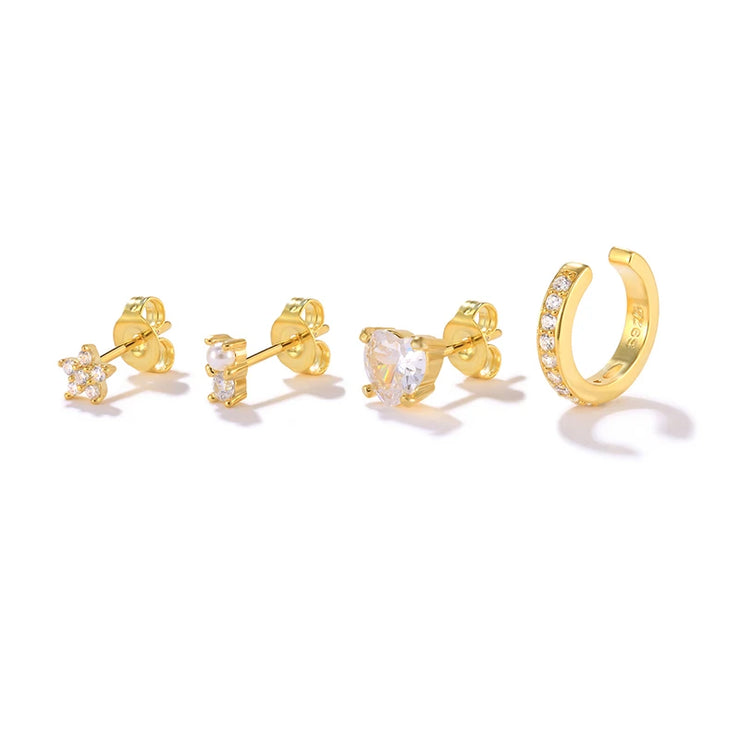 ROXI Ear Jewelry Set Moon Star Lightning Suit Earrings for Women Fashion Jewelrys Hoop Earring Piercing Pendientes Casual