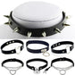 Gargantilla gótica unisex para mujer y niña, collar de cuero con remaches, estilo rock, Kpop, punk, gargantilla negra, collar genial.