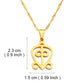Anniyo African Symbol Pendant Necklaces Gold Color/Silver Color Ghanaian Gye Ethnic Jewelry Traditional Accessories #125321