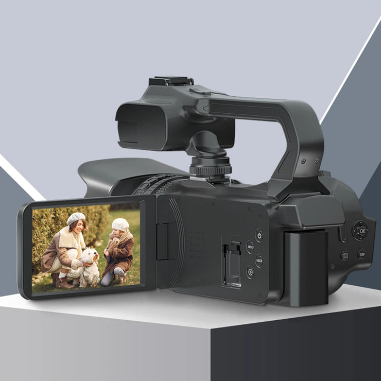 Full 4k Camcorder 64MP Youtuber Professional Digital Video Camera Streaming Auto Focus Photography Vlog Recorder 4" Touch Screen