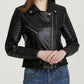 Fitaylor Autumn Women Women Faux PU Leather Jacket Casual Lady Long-sleeve Windproof Waterproof Jacket Motorcycle Streetwear