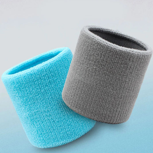 Cotton Wrist Support Band Wristband Sport Bracers Sweat Towel Cuff Tennis Wrist Guard Protector Strap Fitness Run Sweatband Gym