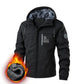 Chaquetas de aviador con capucha UETEEY para hombre, senderismo, caza, cortavientos, forro polar grueso y cálido, ropa de ocio para hombre, ropa de trabajo al aire libre 2024