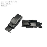 10x3mm Stainless Steel Clasps Watchband Sillicon Clasps 10mmx3mm for Flat 10mm Leather Strip