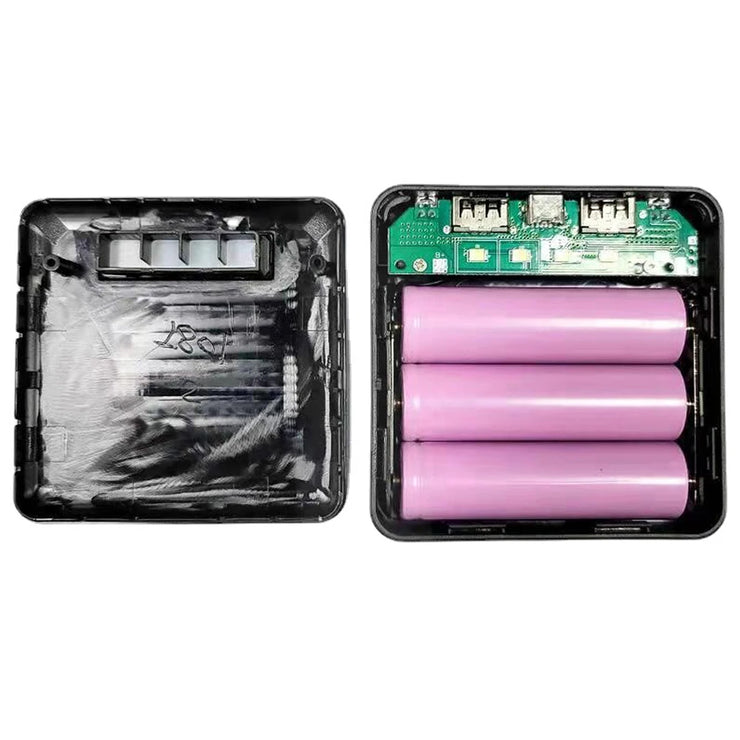 3*18650 Battery Holder Dual USB Power Bank Battery Box Mobile Phone Charger DIY Shell Case Charging Storage Case For SmartPhones