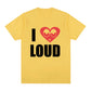 Chief Keef I Love Loud Same Style T Shirt Men's Fashion Hip Hop Short Sleeve T-shirt Casual Oversized T-shirts Streetwear Unisex