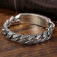 FoYuan Thai Silver Handmade Bracelet Male Domineering Dragon Head Bracele Fashion Retro Chinese Style Hip-Hop Punk Jewelry