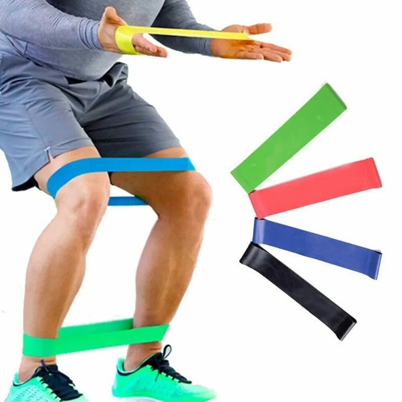 Bandas de resistencia deportivas de varios colores para yoga, equipo de gimnasio, TPE, bandas elásticas para fitness en casa, entrenamiento de fuerza para Pilates.