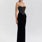 Mozision Off-shoulder Strapless Sexy Maxi Dress For Women Elegant Sleeveless Backless Bodycon Club Party Evening Long Dress