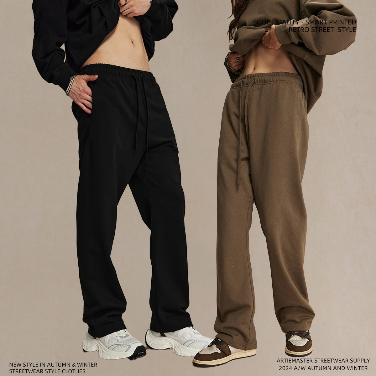 Pantalones de chándal rectos