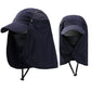 Sombrero transpirable de secado rápido con solapa de cuello desmontable y protección UV para pesca y actividades al aire libre - Unisex