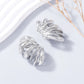 Vintage Irregular Metal Striped Cuff Earring 2024 Trend Women Holiday Charm Jewelry Choice Party Gift