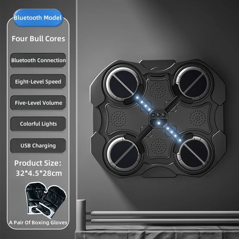 Boxing Music Machine Children's Boxing Wall Target Home Wall-Mounted Boxing Machine Six-Target Intelligent Boxing Training