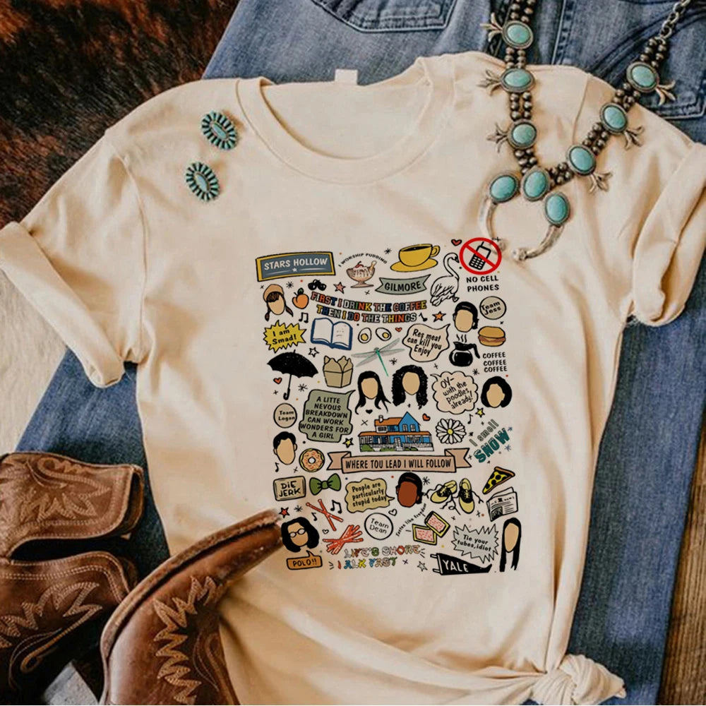 Gilmore Girls Tee women comic funny streetwear t-shirts girl y2k designer clothing