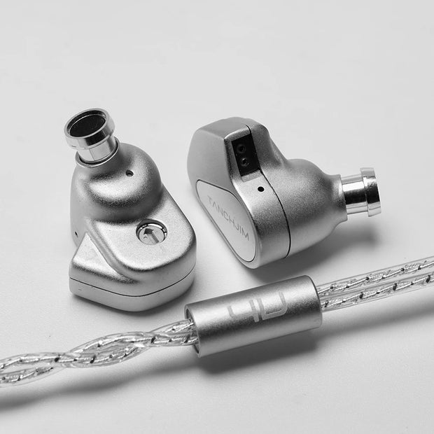 HiFiGo TANCHJIM 4U Earphones DMT-4 Ultra Double-chamber Dynamic Driver In-Ear Monitors with 3.5mm Cable 4 Turning Swithes