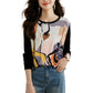 Elegant and Comfortable Ladies' Long Sleeve T-shirts Fashion Print Tees for Women Spring Autumn Daily T-shirts Casual Top