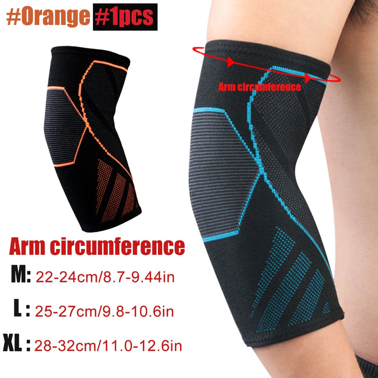 1Pcs Sports Elbow Support Brace Compression Sleeve Basketball Arm Sleeve for Tendonitis, Tennis Golf Elbow Reduce Joint Pain