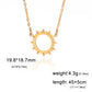 Lucktune Sun Moon Pendant Clavicle Chain Necklace Stainless Steel Bohemian Choker Necklace for Women Fashion New In Jewelry Gift