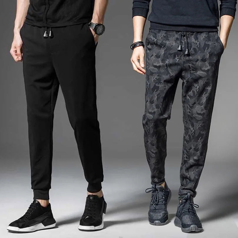 Thin Camouflage Joggers Men Zipper Pocket Streetwear Sweatpant Sportswear Jogging Sport Pants Tracksuit Trousers Plus 5XL Z1