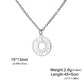Lucktune Sun Moon Pendant Clavicle Chain Necklace Stainless Steel Bohemian Choker Necklace for Women Fashion New In Jewelry Gift