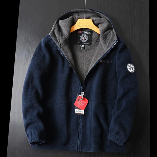 New Winter Men Hooded Warm Coats Parkas Polar Fleece Jackets Quality Men Outdoors Winter Coats Fashion Loose Down Jackets 3XL