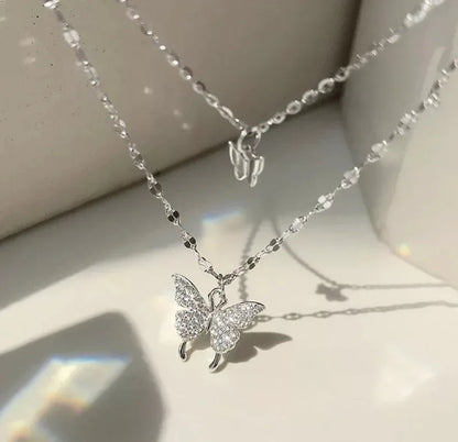 Fashion Tulip Drop Pendant Necklace for Women Luxury Shiny Zircon Accessory Clavicle Chain Necklace Sweet Girl Jewelry Gift 2024