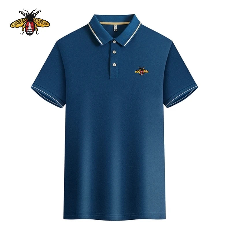 Summer New High Quality Embroidered Polo Shirt, Family Wear, Men's Fashion, Leisure, Breathable, Cool Short Sleeve T-shirt Top