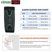 1Pcs Sports Elbow Support Brace Compression Sleeve Basketball Arm Sleeve for Tendonitis, Tennis Golf Elbow Reduce Joint Pain