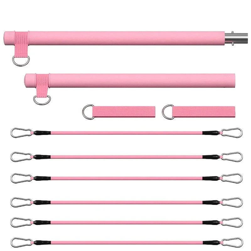 Resistance Pilates Bell Kit, Portable Home Gym Pilates Resistance Barbell Kit for Full Body Workouts