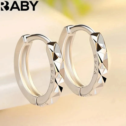 Pendientes URBABY de plata de ley 925 con forma de aguja, joyería de moda para mujer, de alta calidad, con diseño retro sencillo y tallado de estrellas.