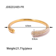 Uworld Double Wrap Stack Bracelet Pearl Open Bangle Girls Bracelet Christmas Gift to Her Women's Accessories