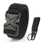 HSSEE New 105cm to 125cm Elastic Belt for Men Metal Buckle Quick Release Military Tactical Belt Soft Nylon Casual Belt Male