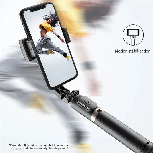FANGTUOSI NOUVEAU stabilisateur vidéo mobile avec perche à selfie Bluetooth stabilisateur de cardan smartphone streaming en direct prise de vue verticale