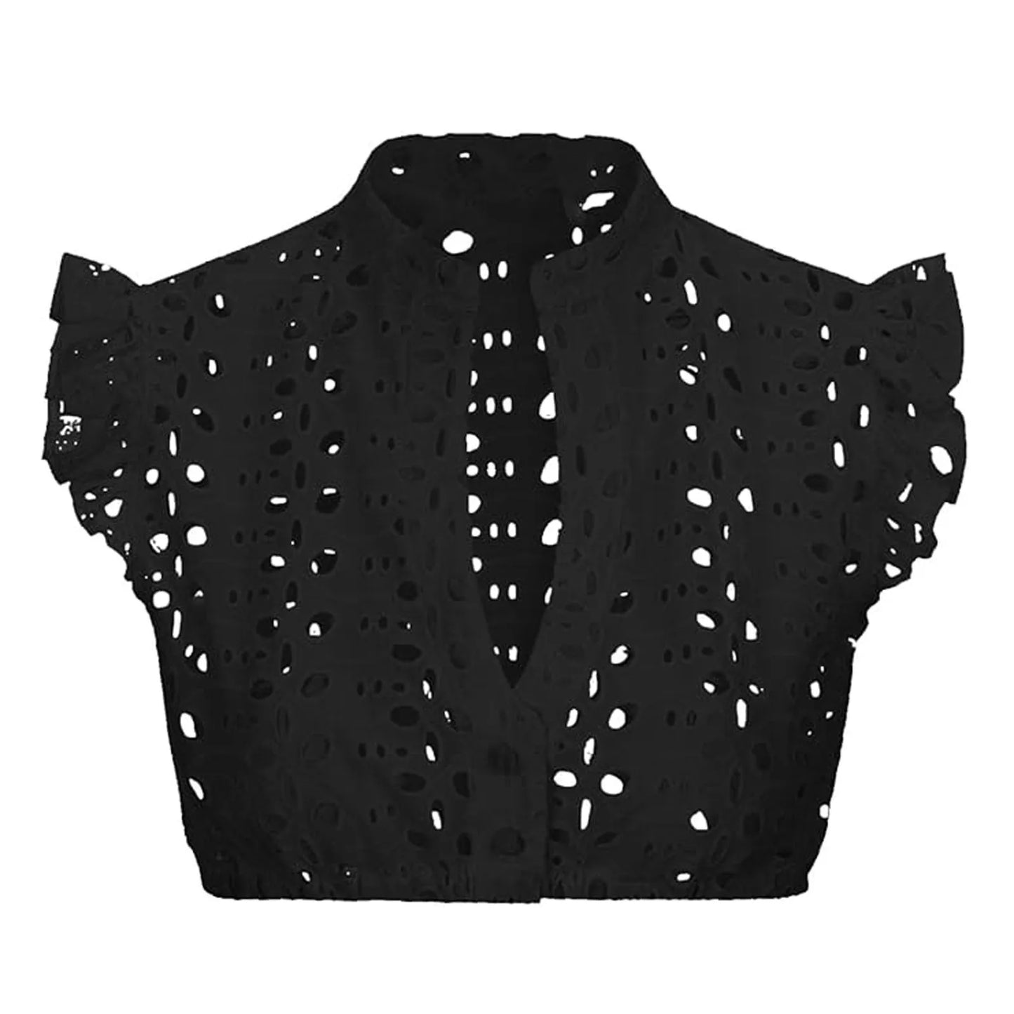 Sexy German Oktoberfest Crop Tops for Women V-Neck Hollowed Out Slim Fit Dirndl Dress Short Sleeved Ruffles Beer Blouses