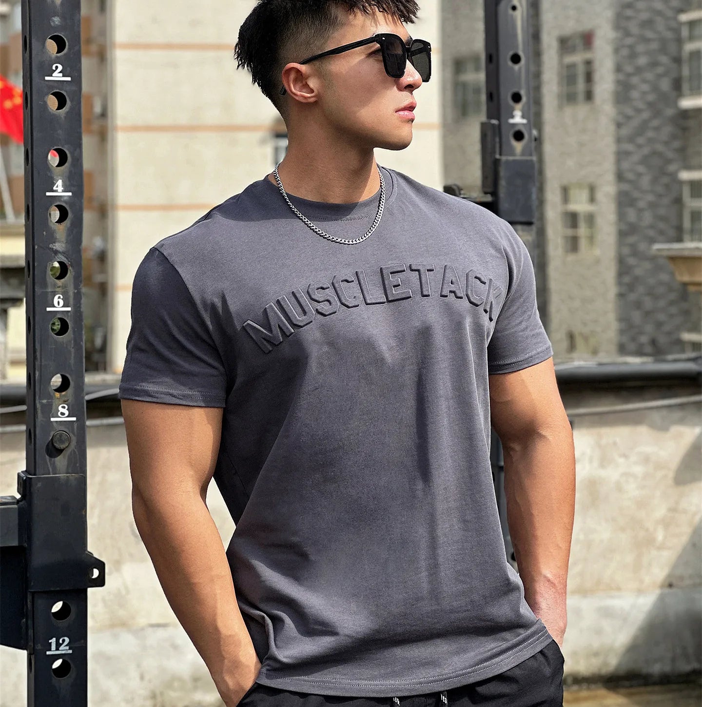 Camiseta de running para hombre, novedad de verano 2024, camisetas holgadas de algodón de manga corta para fitness, camisetas casuales para hombre, camisetas deportivas para gimnasio para hombre