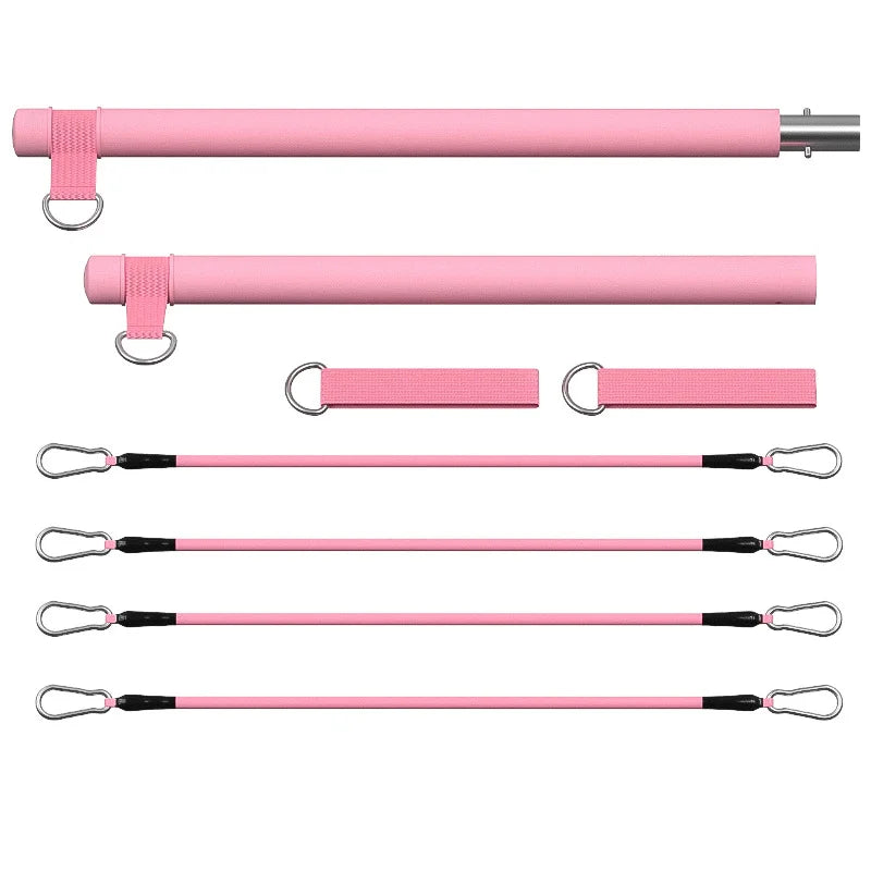 Resistance Pilates Bell Kit, Portable Home Gym Pilates Resistance Barbell Kit for Full Body Workouts