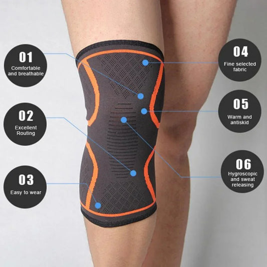 Knee Brace Knee Compression Sleeve for Knee Pain Running Weightlifting Knee Sleeves Support Breathable for Arthritis Sports Gym