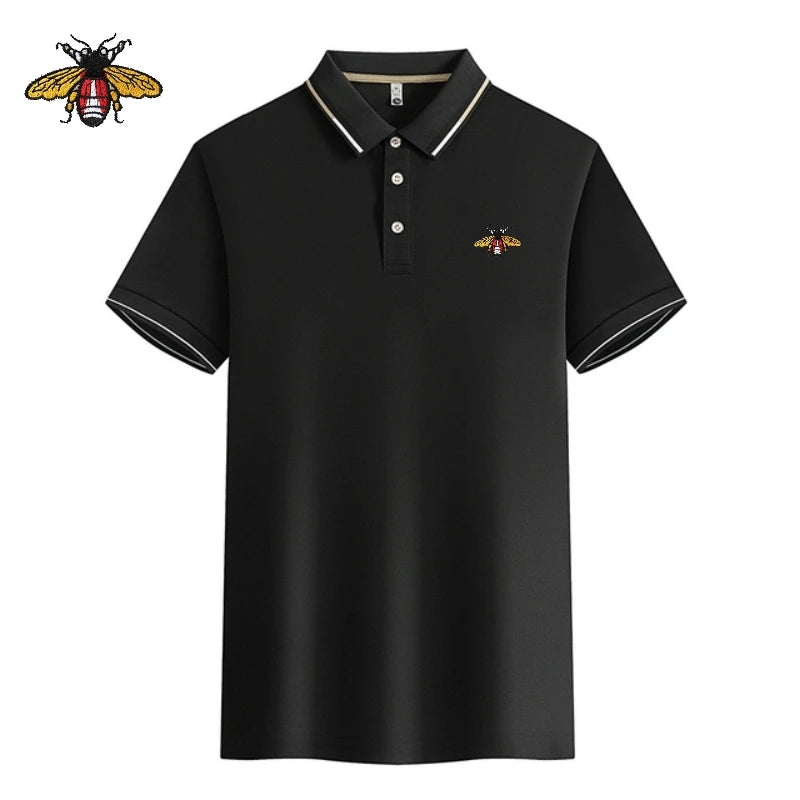 Summer New High Quality Embroidered Polo Shirt, Family Wear, Men's Fashion, Leisure, Breathable, Cool Short Sleeve T-shirt Top