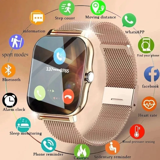 Montre connectée Xiaomi pour hommes et femmes, écran tactile, sport, fitness, appels BT, numérique, nouveauté 2024