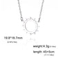 Lucktune Sun Moon Pendant Clavicle Chain Necklace Stainless Steel Bohemian Choker Necklace for Women Fashion New In Jewelry Gift