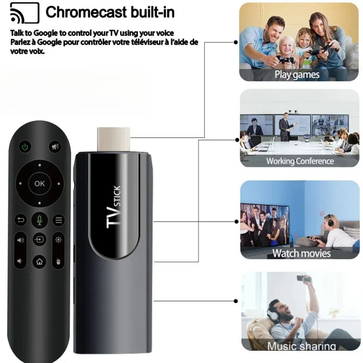 MX10 F3/MX10 mini TV stick android13 h618 ATV 4K HD TV box 2.4/5G WiFi smart TV receiver for Google YouTube Netflix media player