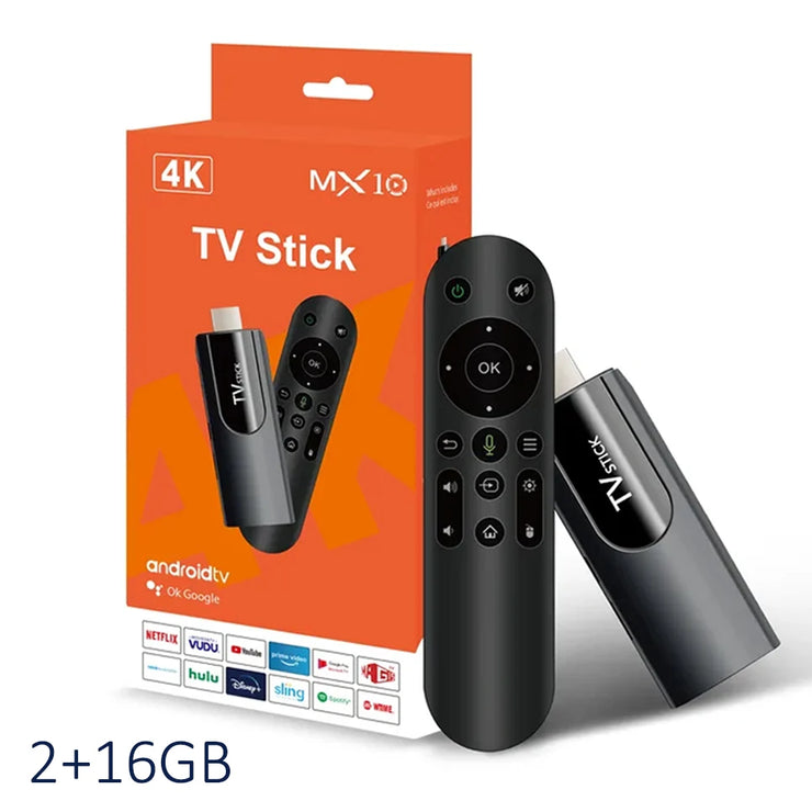 MX10 F3/MX10 mini TV stick android13 h618 ATV 4K HD TV box 2.4/5G WiFi smart TV receiver for Google YouTube Netflix media player