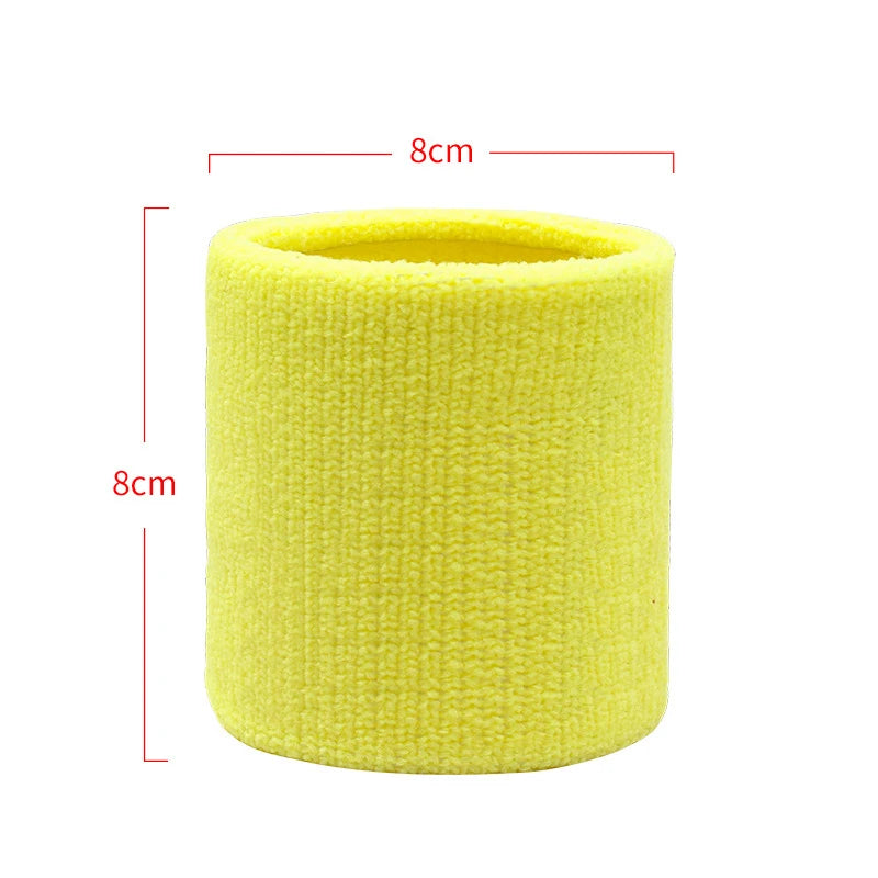 Cotton Wrist Support Band Wristband Sport Bracers Sweat Towel Cuff Tennis Wrist Guard Protector Strap Fitness Run Sweatband Gym