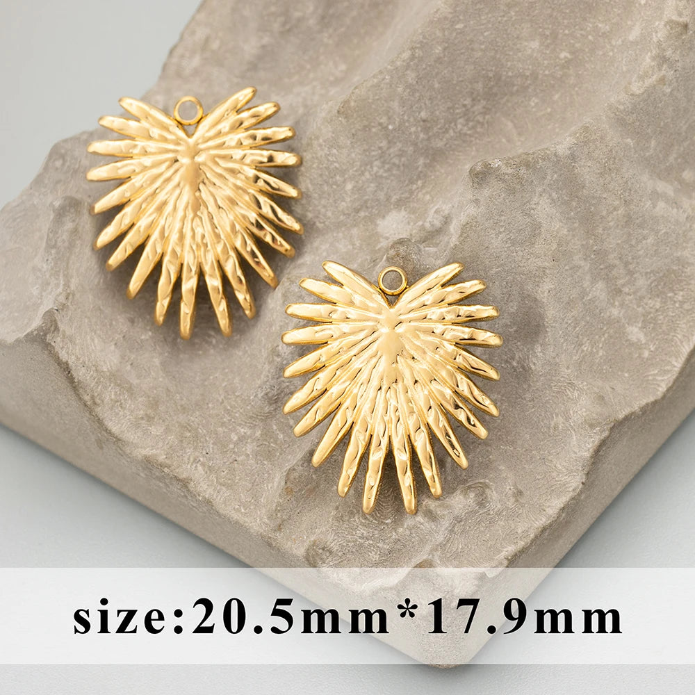GUFEATHER MD88, accesorios de joyería, acero inoxidable 316L, sin níquel, accesorios de bricolaje, dijes, colgantes de bricolaje, fabricación de joyas, 4 piezas/lote