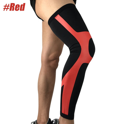 1 paire de genouillères de compression pour jambes longues, pour cyclisme, VTT, équitation, hommes et femmes